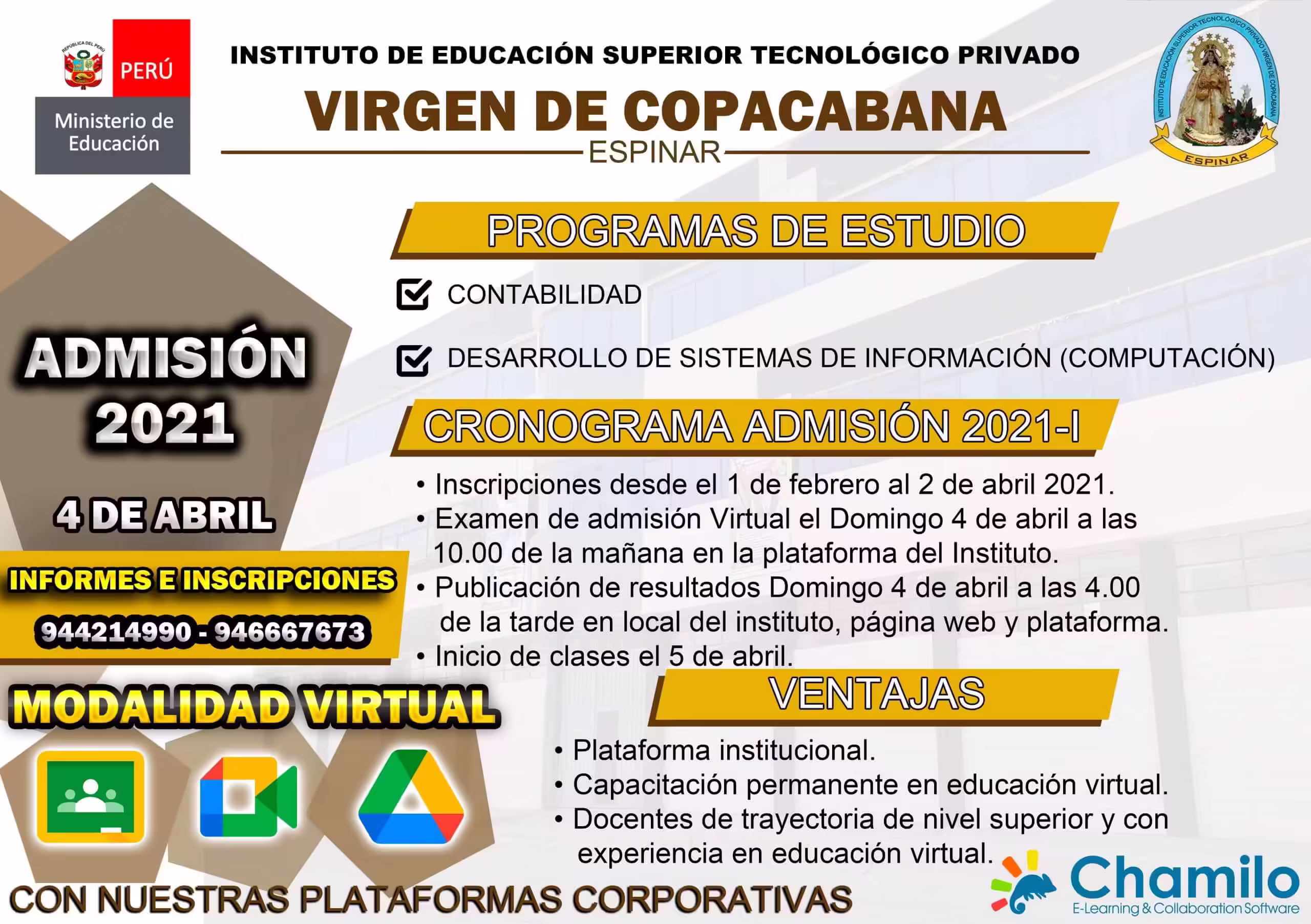 INSCRIPCIONES Examen de Admisión 2021-I